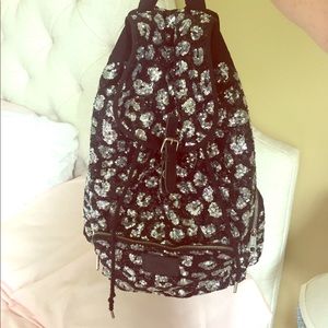 PINK Leopard Sequined Backpack